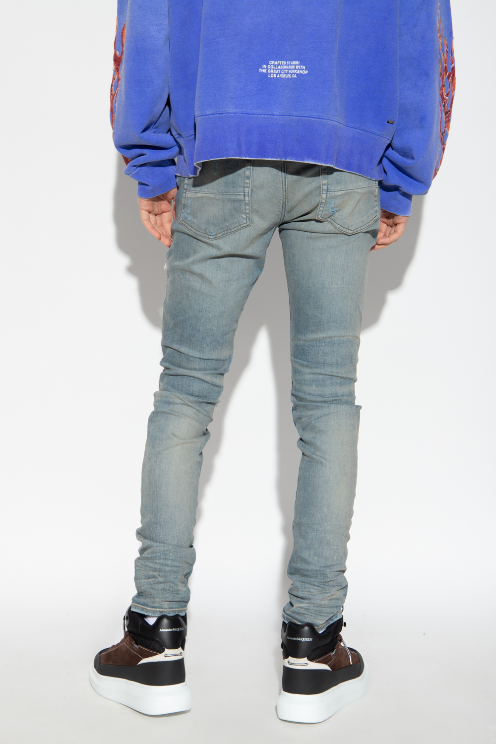 sheller GOLD ZIP black denim – shéller / シェリエ